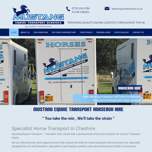Mustang Equine Transport Services